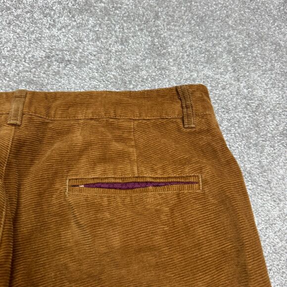 Betabrand Corduroy Straight Leg Pants Mens 36x32 Brown Rabbit Bunny Lined Casual - Picture 7 of 16